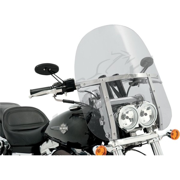 MEMPHIS SHADES HD Memphis Fats Windshield 43cm Harley Davidson FXDF / FXDFSE / FXDFSE2 1584-1800 08-17