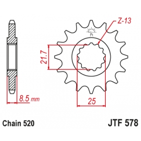 Front sprocket JTF578