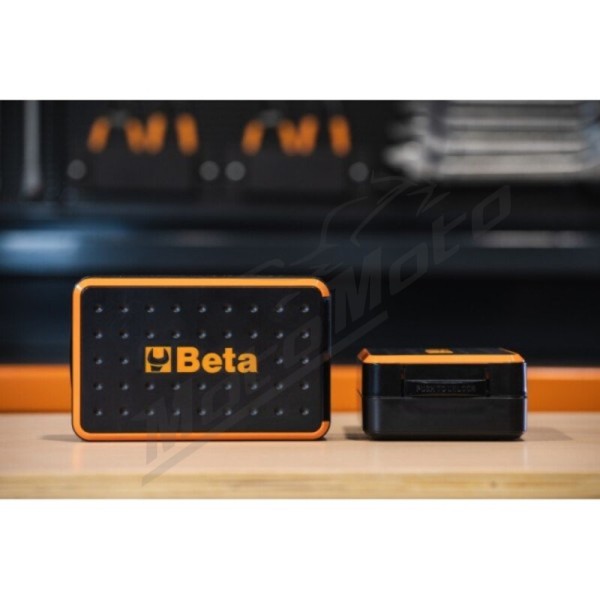 BETA Assortment of 11 hexagon sockets, 21 bits and 7 accessories, in plastic case