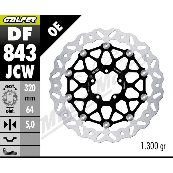 GALFER BRAKE ROTOR FLOATECH WAVE Front KTM Brabus / Super Duke 1290-1300cc 14-24