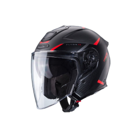 Jet Open Helmet Caberg Flyon II Boss black/grey/red
