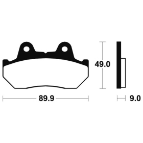 TECNIUM Scooter Organic Brake pads ME72 Honda CBX / CB 125 82-88