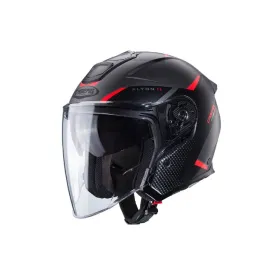 Jet Open Helmet Caberg Flyon II Boss black/grey/red