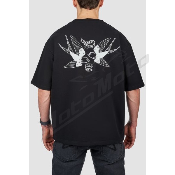 PANDO MOTO LUKE TOKYO BLACK Oversized T-Shirt Unisex