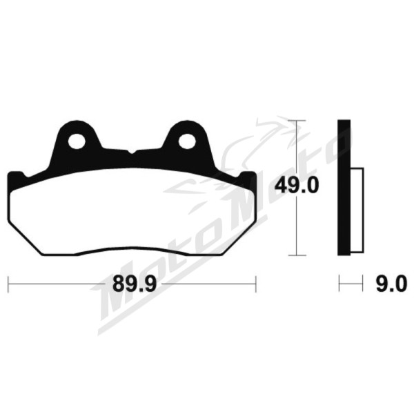 TECNIUM Scooter Organic Brake pads ME72 Honda CBX / CB 125 82-88