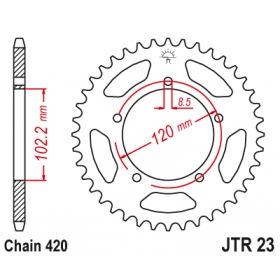 Rear sprocket JTR23 APRILIA RS / TUONO 1999-2005