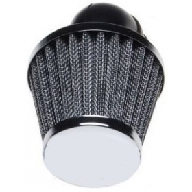 Sport air filter chrome Ø30-38 90°