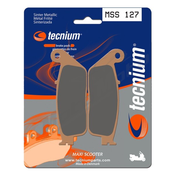 TECNIUM Maxi Scooter Sintered Metal Brake pads MSS127 Zontes / Honda / BMW / Kawasaki / Suzuki 125/650 04-25
