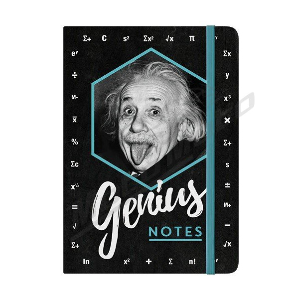 NOTE BOOK EINSTEIN GENIUS 15x20cm