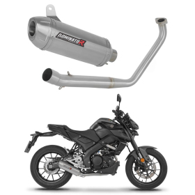 Dominator Full Exhaust System Collector Silencer S3 + dB killer Yamaha MT 125 2020 