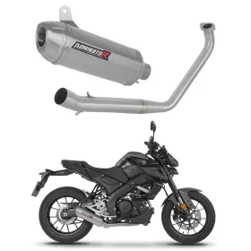Dominator Full Exhaust System Collector Silencer S3 + dB killer Yamaha MT 125 2020 