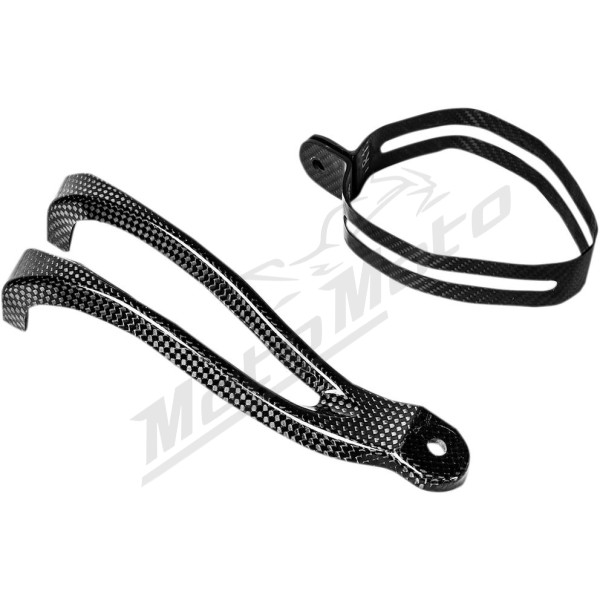 AKRAPOVIC Track Day Muffler Bracket and Clamp Fitting Kit Carbon Fiber Yamaha YZF-R1 1000 15-25