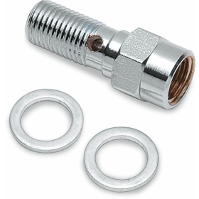 DRAG SPECIALTIES Banjo Bolt with Break Light Switch Mount M10 x 1.0