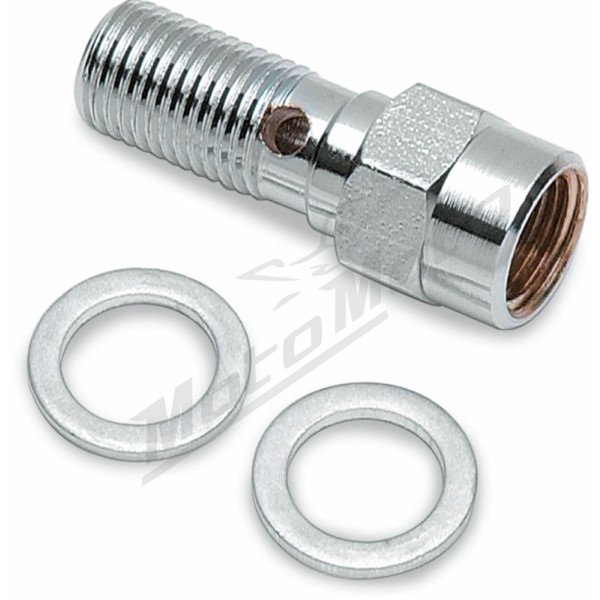 DRAG SPECIALTIES Banjo Bolt with Break Light Switch Mount M10 x 1.0