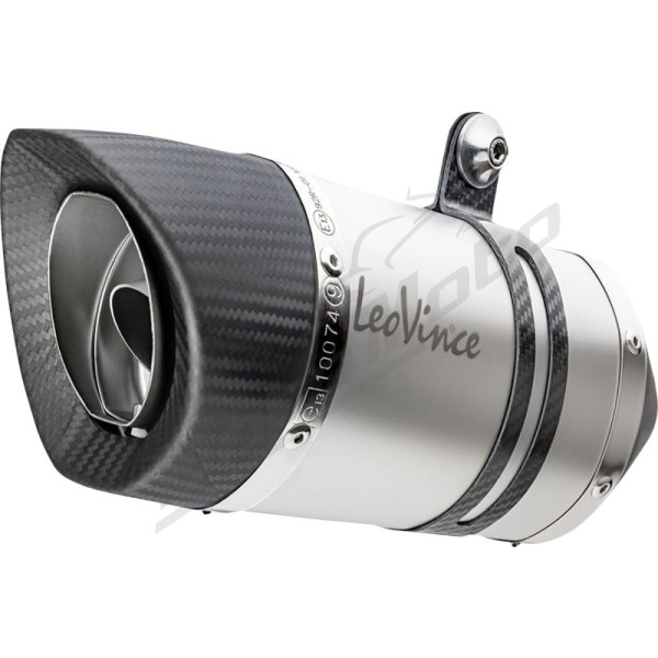 LEOVINCE LV Pro Stainless Steel Slip-On Muffler MOTO MORINI X-CAPE 650 21-24