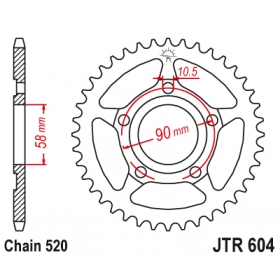 Rear sprocket JTR604