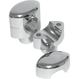 LA CHOPPERS Hefty Smooth Handlebar Risers for 1-1/4" Handlebars 32mm +38,1mm 2pc.