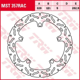 Trw Wave front brake disc (320x181x5mm) BMW S / R / K 1000-1600 01-19