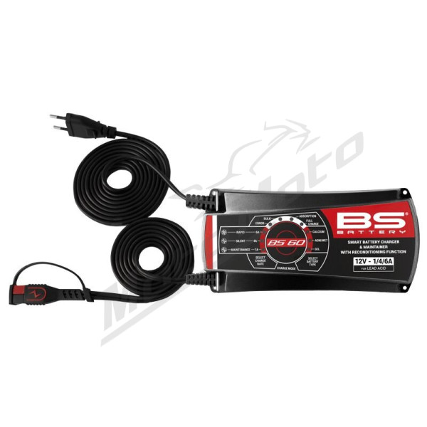 BS BATTERY SMART Battery Charger & Maintainer with Reconditioning Function 12V 30Ah