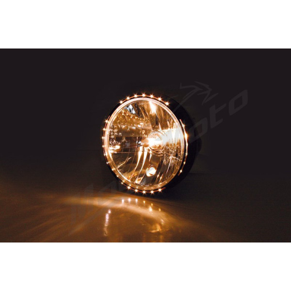 HIGHSIDER Smart Reno 2 Universal Headlight Black Ø200mm