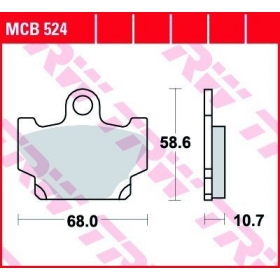 STABDŽIŲ TRINKELĖS TRW MCB524 STANDARD 