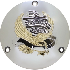 DRAG SPECIALTIES Live to Ride Derby Cover Harley Davidson FLH / FLHC / FLHR / FLHRCI / FLHRI / FLHS 1340cc 79-99