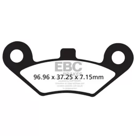 EBC R serijos Sindered stabdžių trinkelės 96,96X37,25X7,15MM