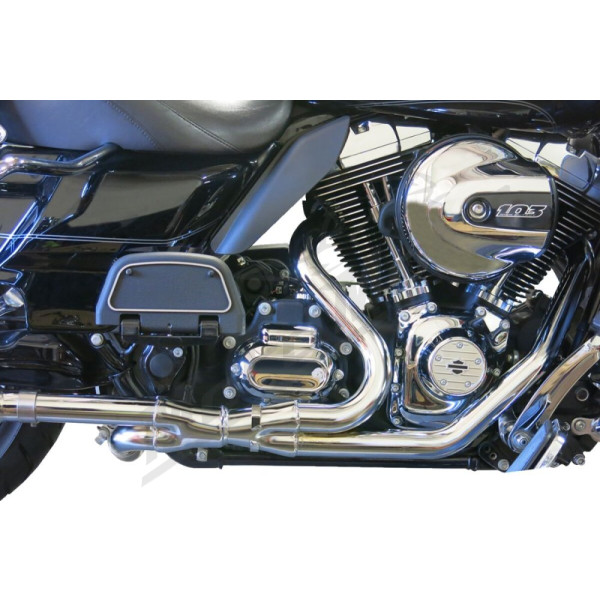 BASSANI XHAUST 2x2 Dual Headpipes Harley Davidson FLHR / FLHRC / FLHT / FLHTC 1584-1690cc 09-16