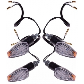 Universal turn signals CARBON / Black LED 2pcs