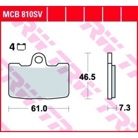 STABDŽIŲ TRINKELĖS TRW MCB810SV ROUTE