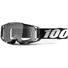 OFF ROAD 100% Armega Black Goggles (Clear Lens)