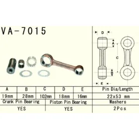 VESRAH Connecting rod Suzuki RM 125 99-03