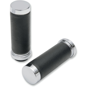 DRAG SPECIALTIES Textured Black Rubber Grips Harley Davidson FLHR / FLHRC / FLHRSE / FLHT / FLHTC 1450-1800cc 08-15