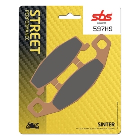 Sbs stabdžių trinkelės 597HS Sintered KAWASAKI / SUZUKI