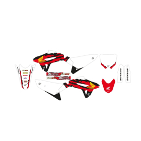 Blackbird set of stickers (veneers) retro color red white black Honda CRF 250-450R 21-24