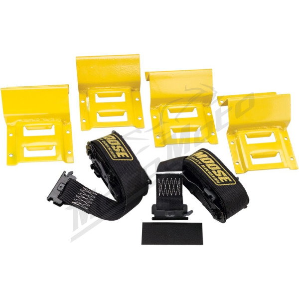 MOOSE OFFROAD FOUR WHEEL Wheel Chock and Tie-Down Strap Kit