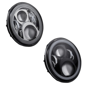 CUSTOM DYNAMICS 7" Halo Headlamp with Touring Adapter Harley Davidson FLHR / FLHRSE6 / FLHRXS 1340-1977cc 86-24