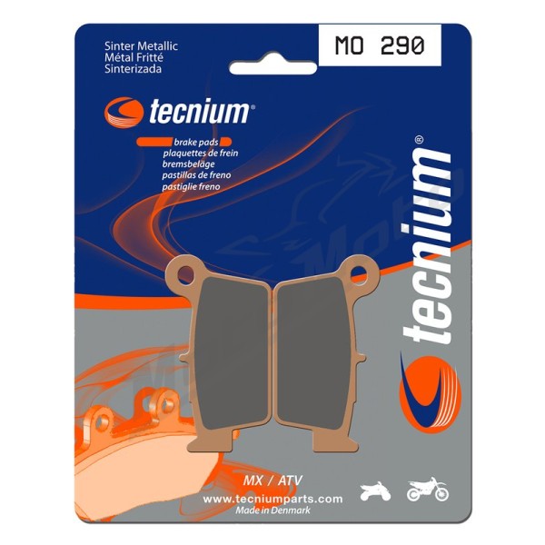 TECNIUM MX/ATV Sintered Metal Brake pads MO290 Beta / Yamaha / Fantic / Tm Racing / Suzuki / Gas Gas 125/550 97-26