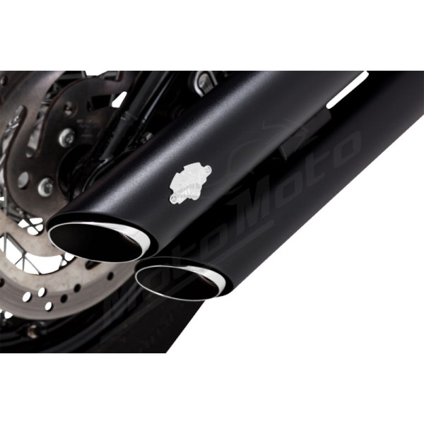 VANCE & HINES 3" Twin Slash Slip-On Mufflers Harley Davidson FLDE / FLHC / FXBR / FXLRST 1750-1923cc 18-25