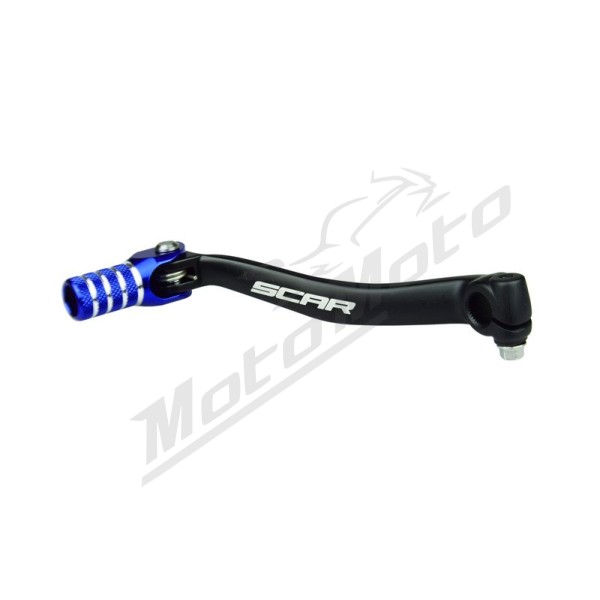 SCAR Shift Lever Matte Black/Blue Endpiece Kawasaki KX 450 09-05