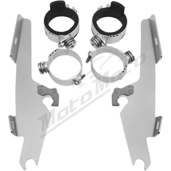 MEMPHIS SHADES METRIC Windshield Trigger-Lock Complete Mount Kit Yamaha XVS 650-1100 98-11