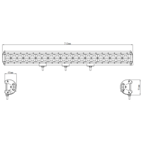 Kinwons Led Bar Žibintas 10-30V 480W Flood 71cm