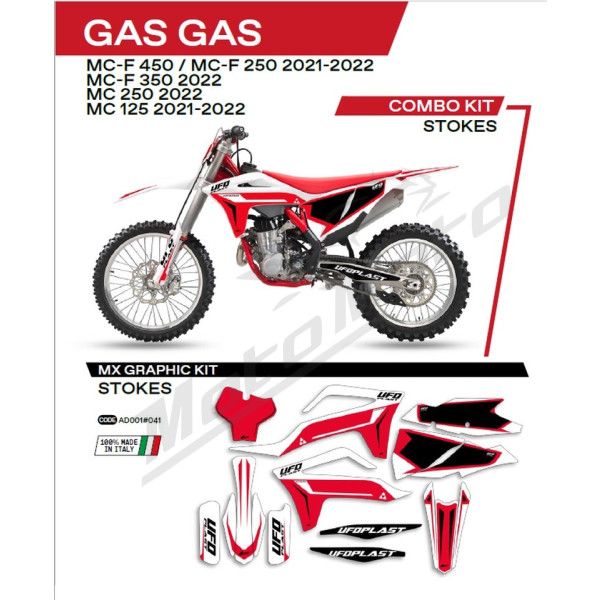 UFO Stickers set Gas Gas MC / MCF 125-450 21-22