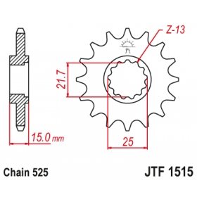 Front sprocket JTF1515