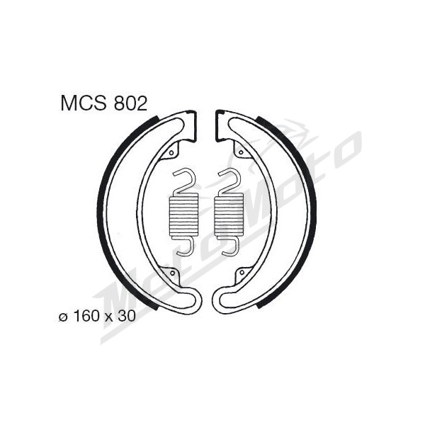 TRW Būgninių Stabdžių Trinkelės Honda CB / CJ / TRX 250-400 68-00
