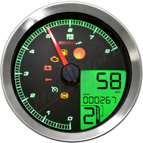 KOSO NORTH AMERICA HD-04 Speedometer Harley Davidson FXD / FXDC / FXDCI / FXDI35 / FXDWG 883-1584cc 04-13