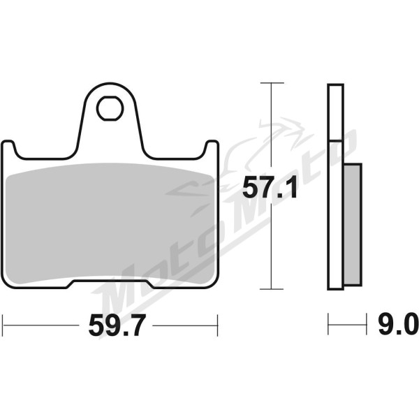 SBS HF Street 765HF Ceramic Organic Brake Pads Suzuki GSF / GSX / GSX-R 600-1400cc 01-07