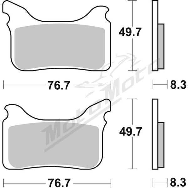 SBS HS Street Excel 842HS Sintered Front Brake Pads Aprilia Pegaso 650cc 07-09