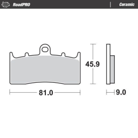 MOTO-MASTER Ceramic Front Brake Pads BMW K / R 850-1600 99-24