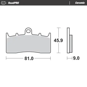 MOTO-MASTER Ceramic Front Brake Pads BMW K / R 850-1600 99-24